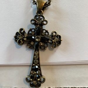 Lia Sophia Cross Necklace